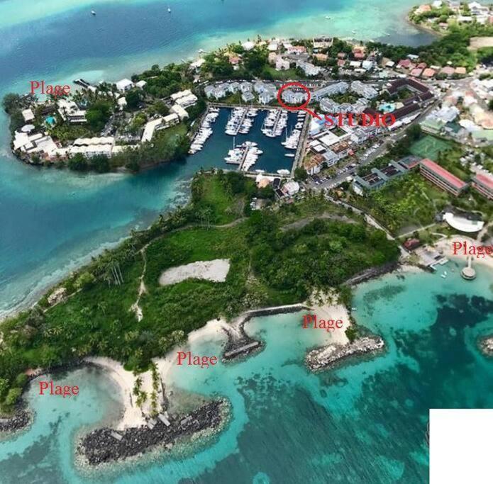 Studio idéal couple, à 200m de très belles plages pointe du bout! Lazaret Exterior foto